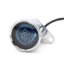 12V Motorcycle Retro LED LCD Tachometer Speedometer Fuel Gauge Assembly Cafe Racer