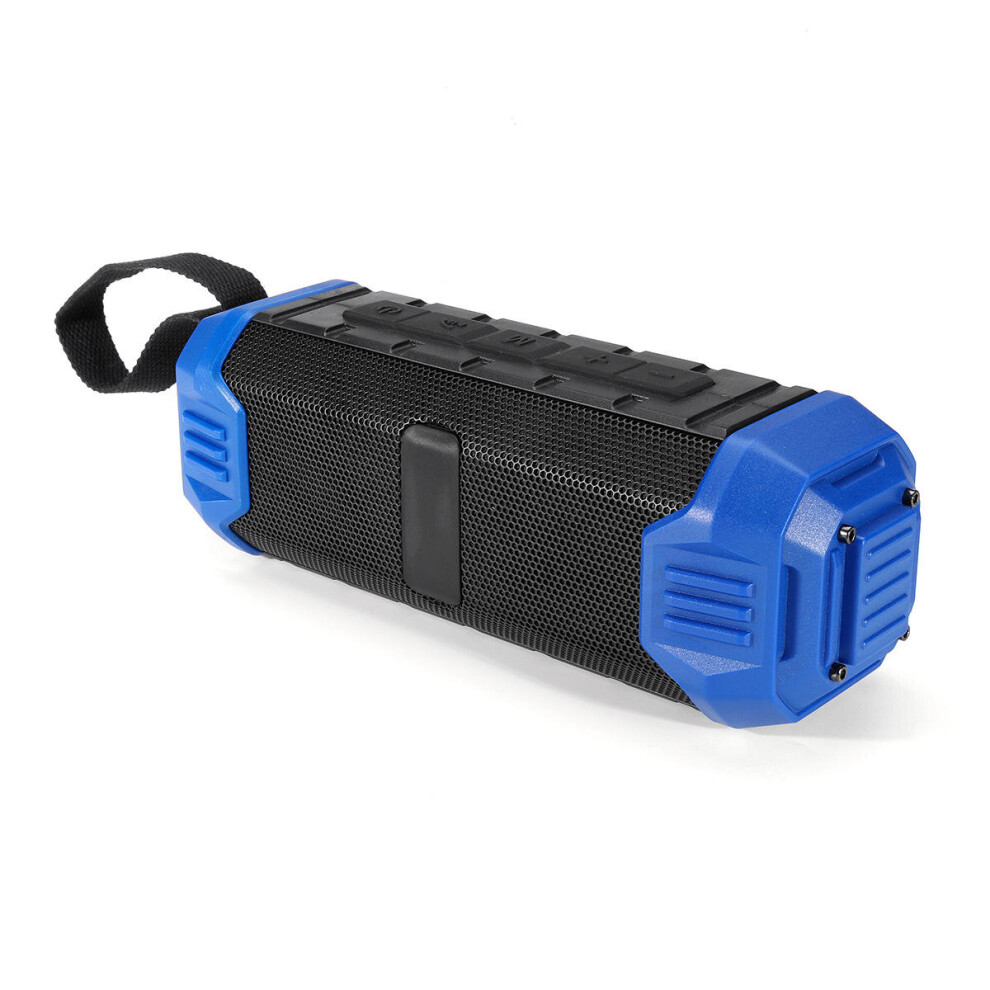 16W Portable Wireless Tooth Speaker Stereo Tf Card Aux-In Ipx5 Waterproof Outdoors Subwoofer Color Blue 6901722574234