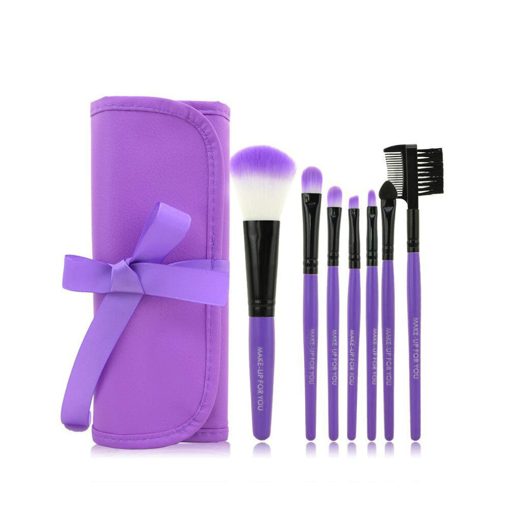 2Set 7Pcs Hot Red Makeup Brushes Set  Face Eye Makeup Brush Kit Soft Hair Multifunctional Cosmetic Brush