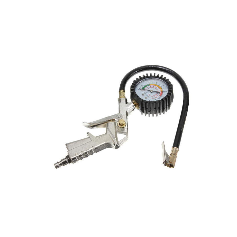 Tire Inflator Dial Pressure Gauge Air Compressor For Car Motorcycle Truck Bike 5202984960157