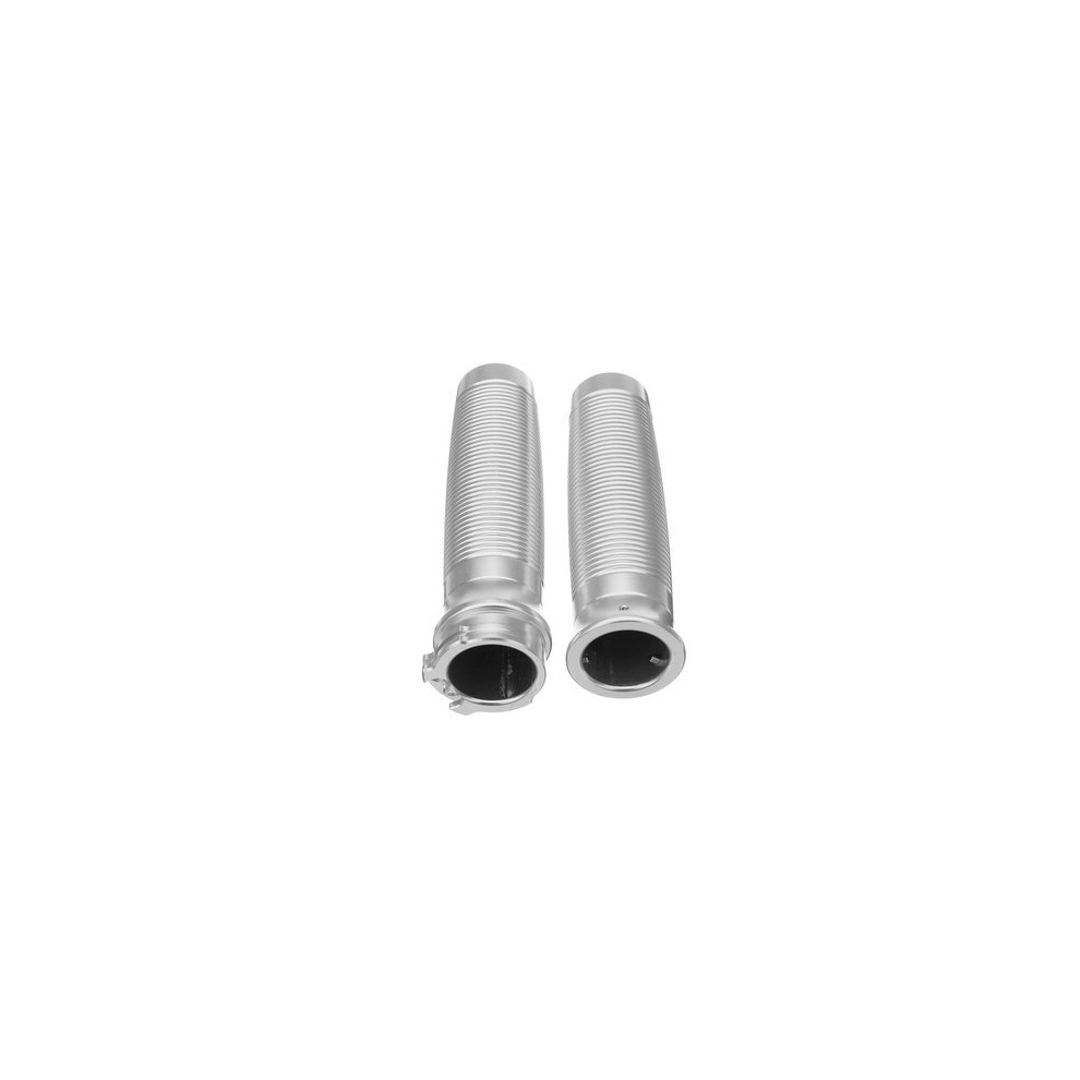 1Inch 25Mm Cnc Edge Cut Handlebar Hand Grips For Harley Sportster Cruiser Color Silver 5202984938163