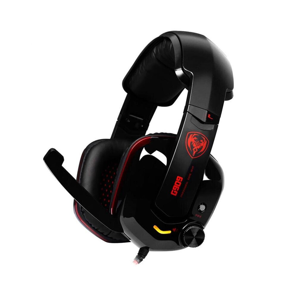 G909 Vibration Virtual 7.1 Surround Usb Gaming Headphone Headset With Microphone For Ps4 Xbox Black 7082497831650
