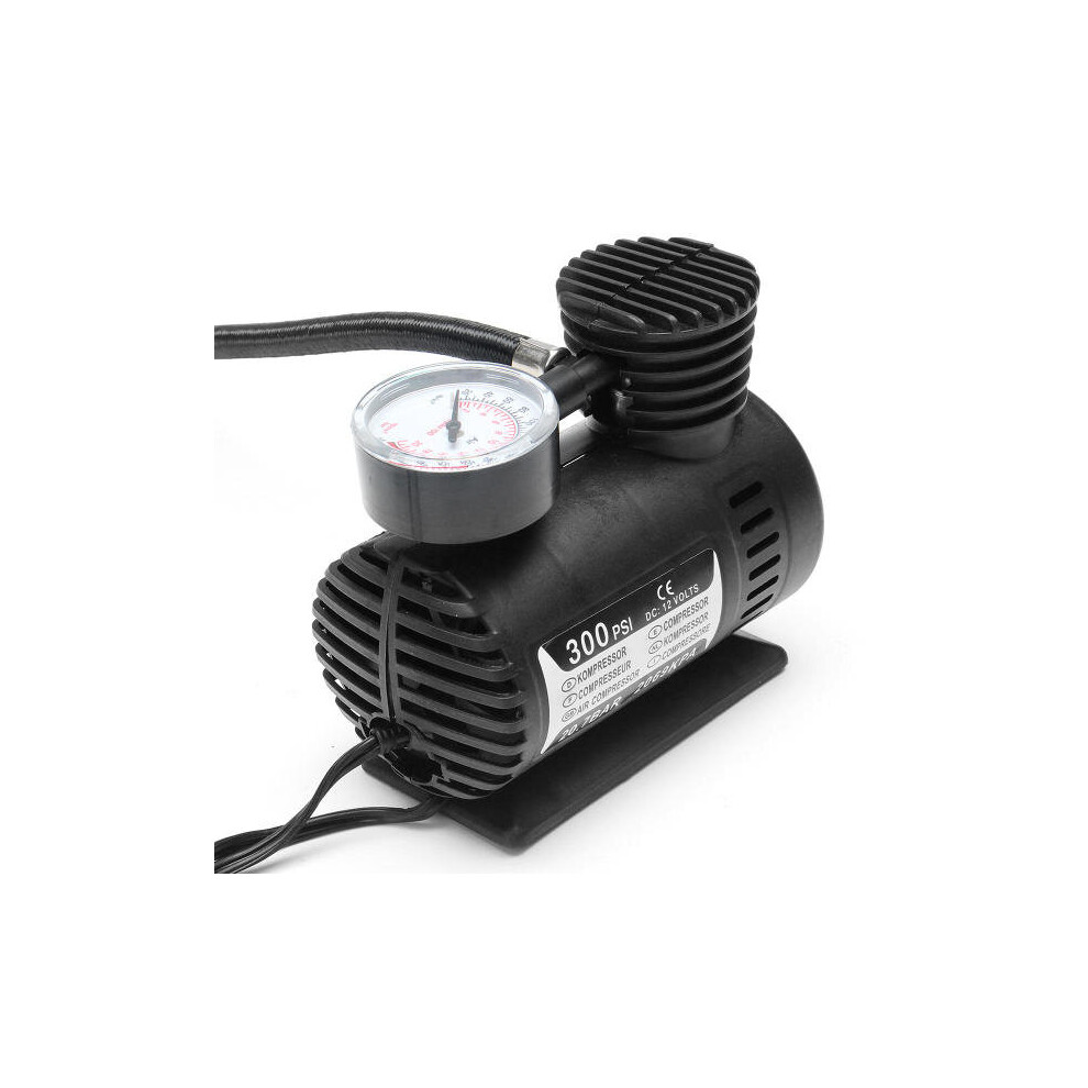 Portable Mini Air Compressor Vehicle Electric Tire Inflator Pump 12V 300 Psi 5202984949015