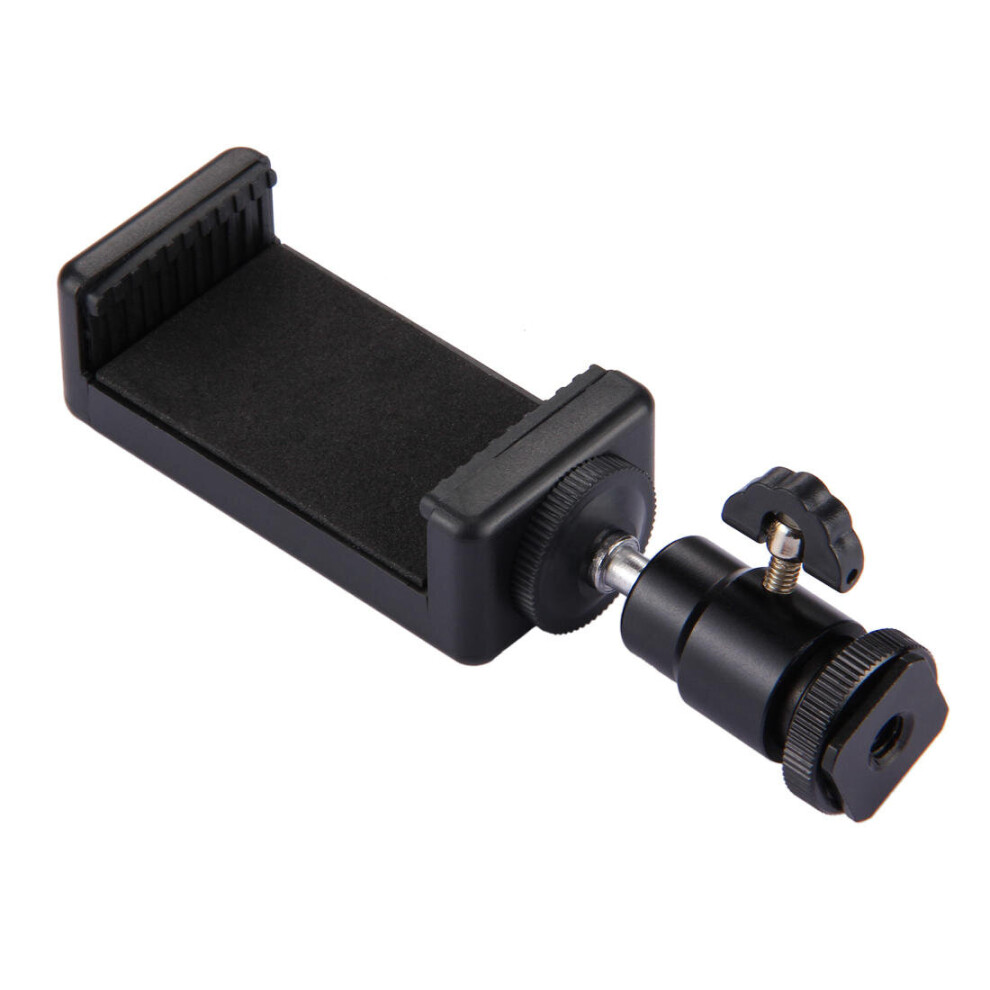 Pu214 Hot Shoe Tripod Head With Tripod Stand Clamp For Iphone Samsung Huawei Smartphones 4151093601288