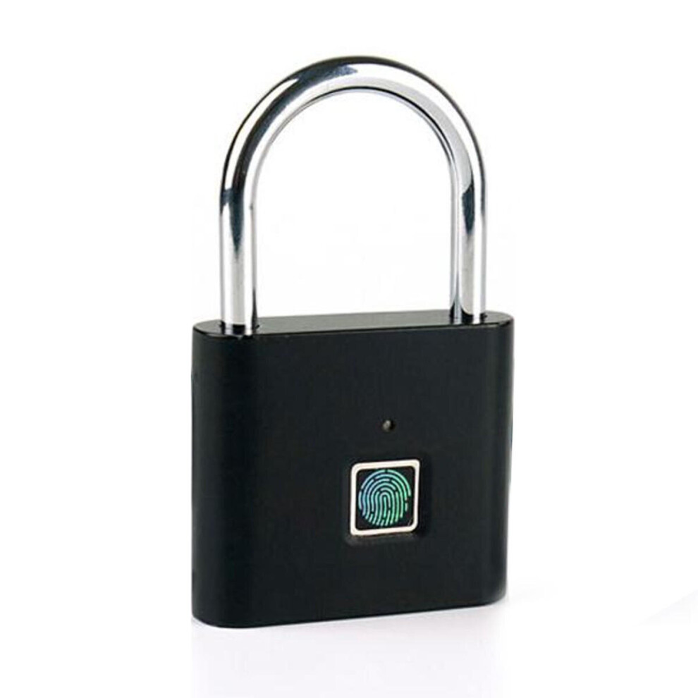 Security Keyless Usb Rechargeable Door Lock Fingerprint Smart Padlock Quick Unlock Zinc Alloy Metal Self Developing Chip 6901722576887