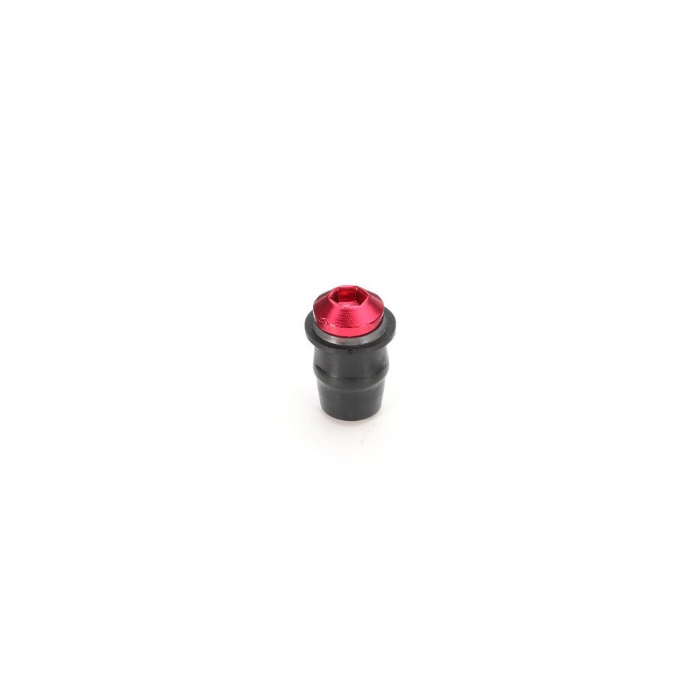 10Pcs Red Motorcycle M5x15mm Windscreen Windshield Fairing Well Nut Bolt Screw 840079327154