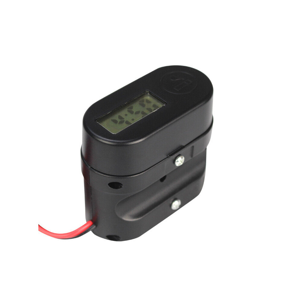 12V-24V Motorcycle Waterproof Charger With Clock Dual Usb Car Voltmeter 5202984942696