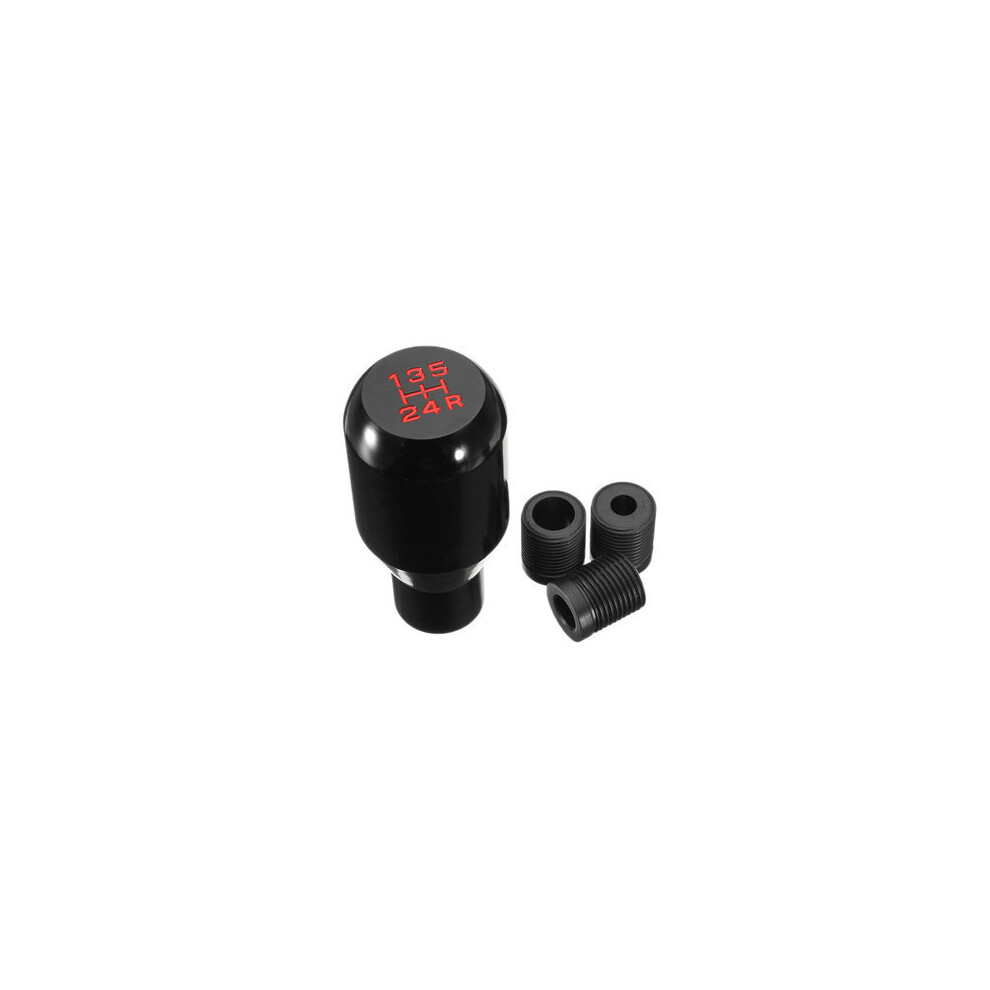 Car 5 Speed Aluminum Shift Knob Manual Gear Stick Shifter Adapter 8651920568594