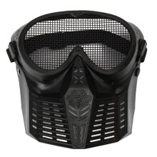 Hunting Biker Airsoft Paintball Tactical Full Face Guard Mesh Mask