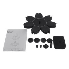 7V 1.5W Solar Power Water Pump Floating Panel Pool Garden Pond Landscape W/ 6 Spray Heads