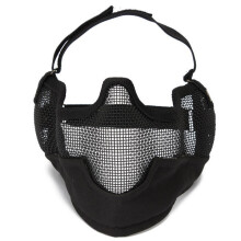 Steel Paintball Airsoft CS War Game Half Face Mesh Protection Mask