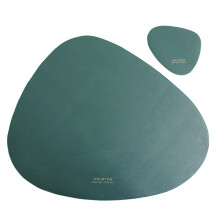 Kitchen Placemats Coasters Dining Table Bowl Cup Mats PU Leather Washable