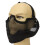 Steel Paintball Airsoft CS War Game Half Face Mesh Protection Mask 3