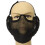 Steel Paintball Airsoft CS War Game Half Face Mesh Protection Mask 2