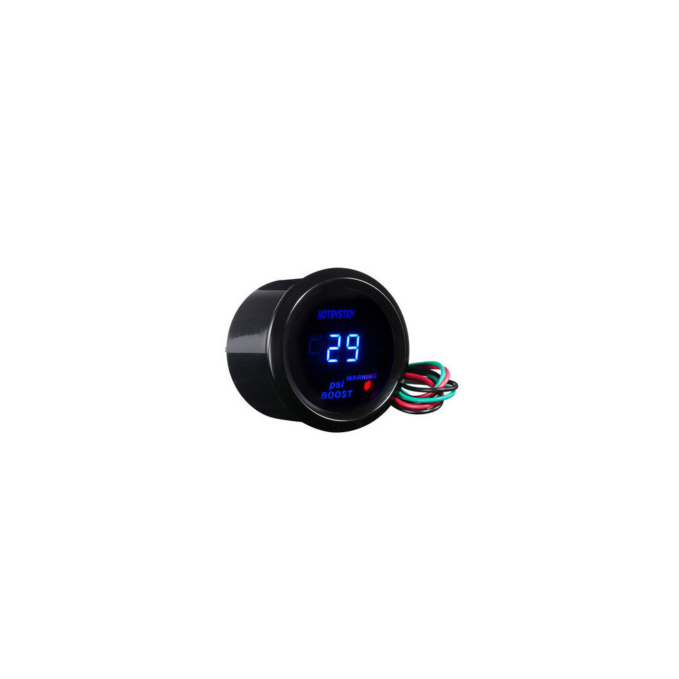 2 Inch 52Mm Cover Car Universal Digital Led Psi Turbo Boost Gauge Meter Black/Blue 4191026515411