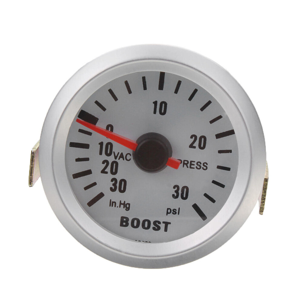 2 Inch 52Mm Universal Car Led Pressure Turbo Boost Gauge Meter 30 Psi With Hose Red 840079351494