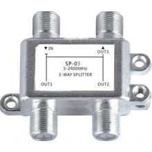 5PCS SP03C Satellite 3 Way HD Digital Coax Cable Splitter Bi-Directional MoCA Connector for SATV/CATV