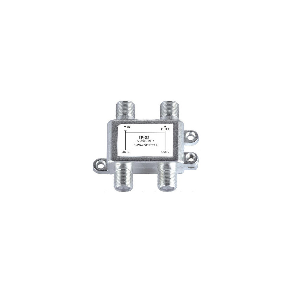 5Pcs Sp03c Satellite 3 Way Hd Digital Coax Cable Splitter Bi-Directional Moca Connector For Satv/Catv 4151093676804