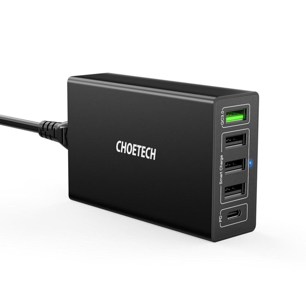 60W Multi Port Usb Qc3.0 Quick Charger Power Adapter For Smartphone Tablet Laptop 4151093644070