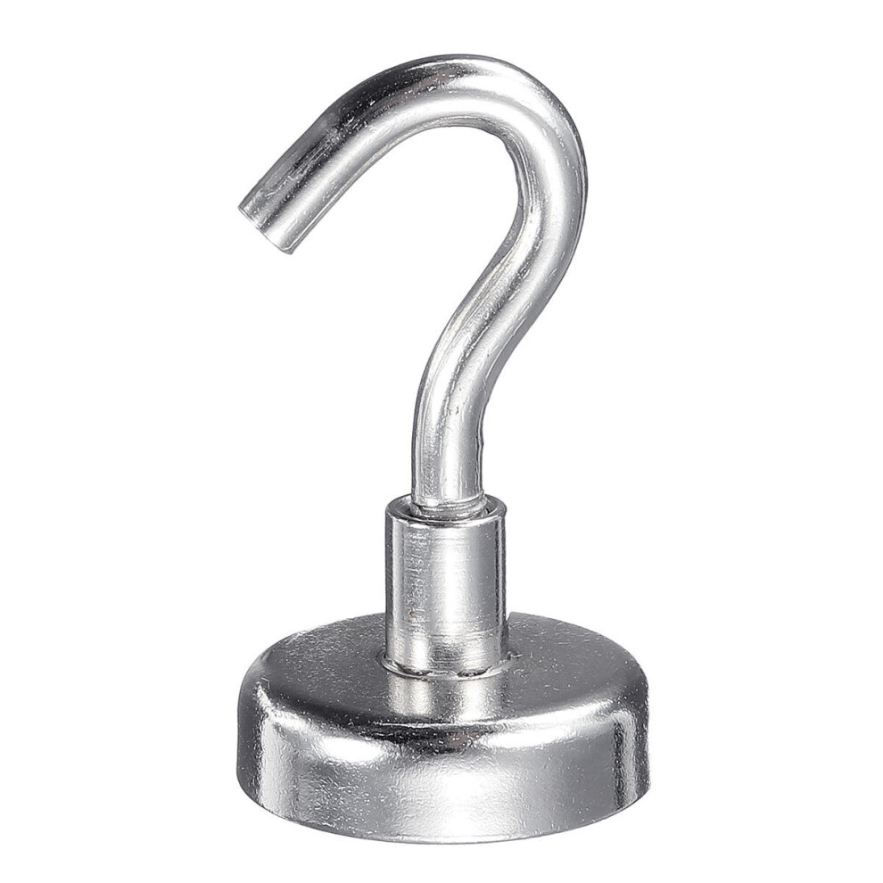 2Pcs 25Mm Rare Earth Neodymium Magnet 22Kg Magnetic Hanging Hooks Holder 814730372968