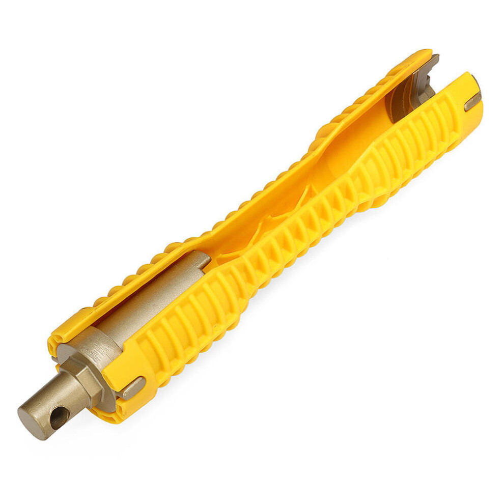 Faucet Sink Installer Tool Water Pipe Tubing Socket Wrench Multifunction Spanner Yellow Color 840079086198