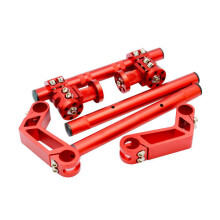 22mm 7/8" 6061 Aluminum Magic handlebar Alloy Sand Blasting Technology Finished Fat Bar Motorcycle Handlebar RED COLOR
