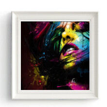 Hand Painted Oil Paintings Abstract Colorful Girl Wall Art For Home Decoration Painting