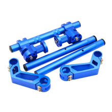 22mm 7/8" 6061 Aluminum Magic handlebar Alloy Sand Blasting Technology Finished Fat Bar Motorcycle Handlebar BLUE COLOR