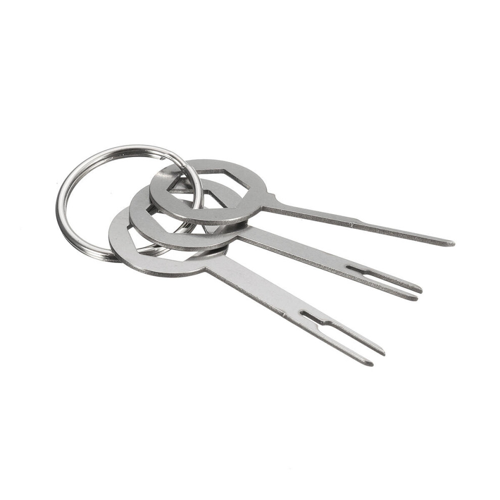 4Set 3Pcs Terminal Removel Tool Kit Wiring Crimp Connector Extractor Pin Key 840079347756