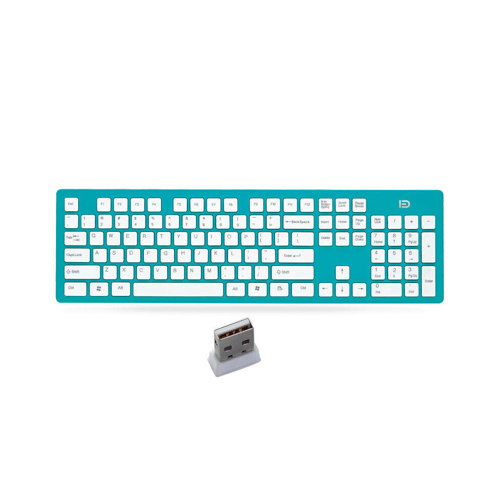 K3 Portable Wireless Silent 104 Keys Keyboard Ultra-Thin Usb Office Chocolate Cap Keyboard With 2.4Ghz Usb Receiver 840079346674