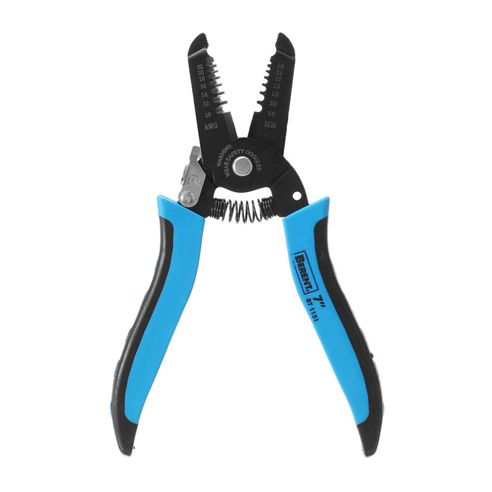 Bt1151 Wire Stripper Plier 10-22Awg 0.6-2.6Mm Copper Cable Hardened Steel Plier 8651950789471