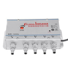 1 in 4 out TV VCR Signal Booster Cable Antenna Broadband AMP Amplifier