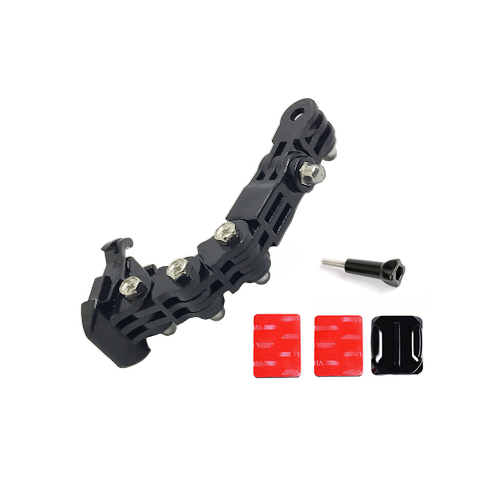 Sport Action Camera Helmet Bracket Chin Adjustment Arm Multi-Function Fixed Adjustment Accessories For Gopro Hero Xiaomi Yi Action Sjcam Black 840079324771