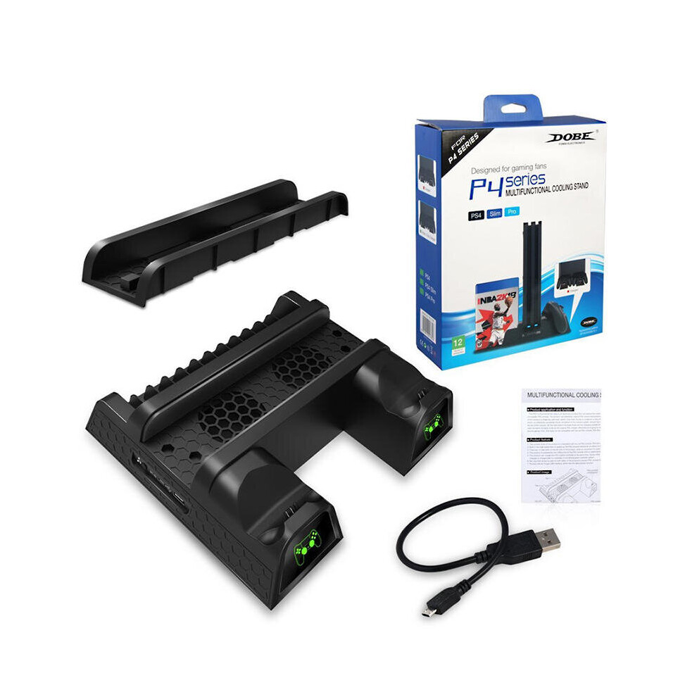 Cooling Fan Charging Station Charger Stand Dock For Sony Playstation 4 Ps4 Slim/Ps4 Pro Game Console Gamepad 4151093699469