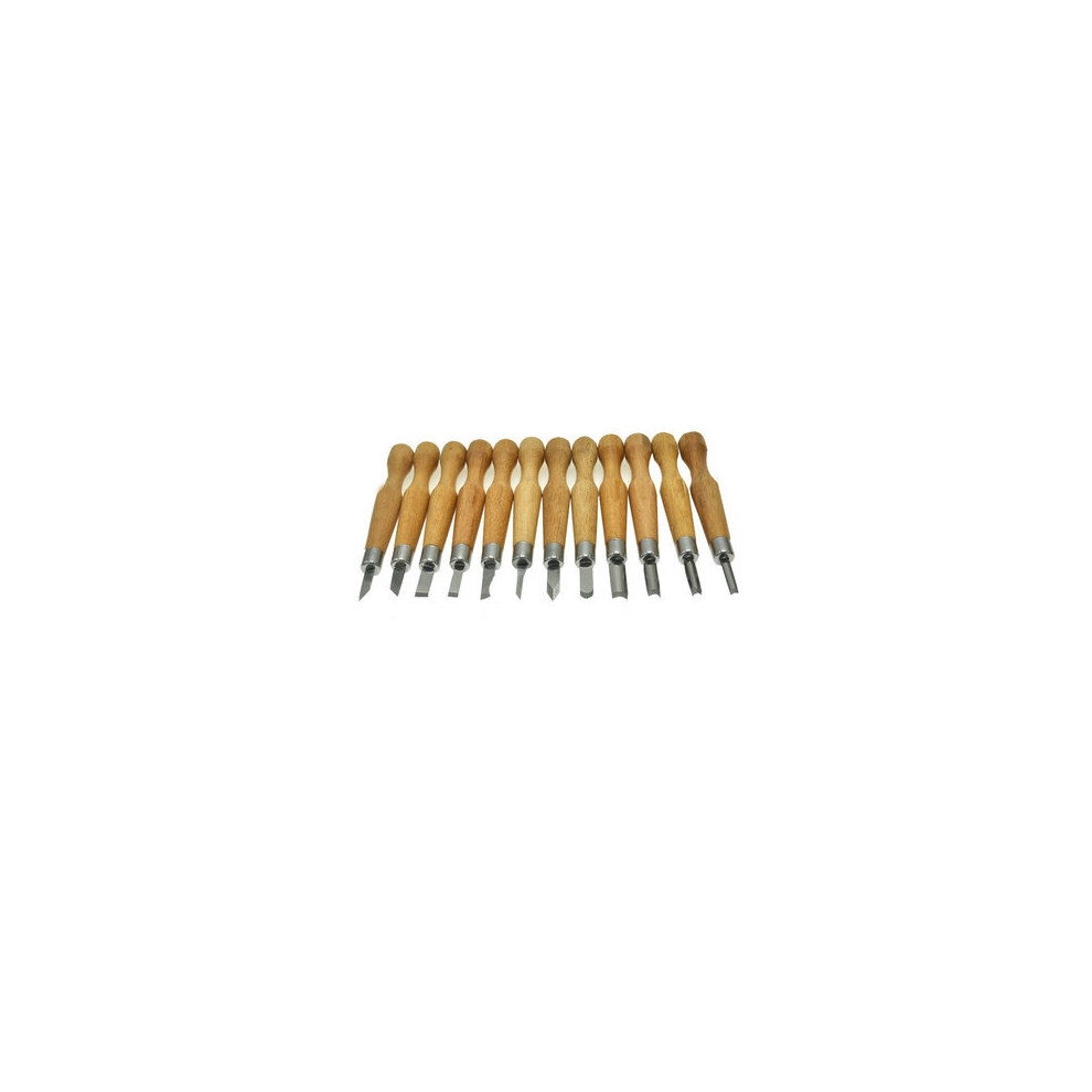 12Pcs/Set Wood Carving Chisel Tools Set Woodcut Woodworking Arts Craft Kit