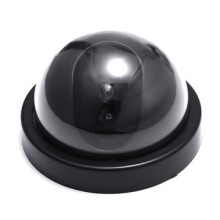 3PCS Dummy CCTV Dome Security Simulation Camera Flashing LED Indoor Outdoor Warning Sign
