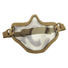 Airsoft Mask Half Face Metal Mesh Tactical Protective Cover CS Mototcycle Gear MUD COLOE