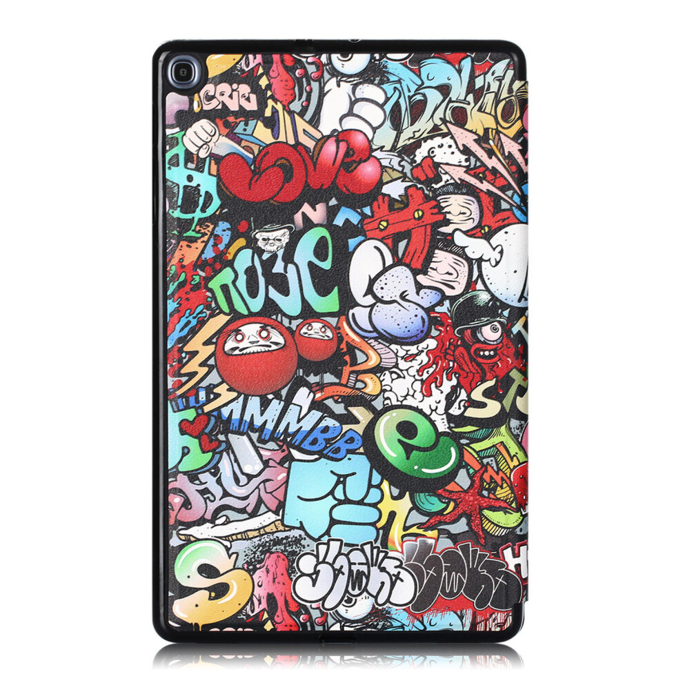 Folding Stand Tablet Case Cover For Samsung Tab A 10.1 T510 - Doodle 7082497862937