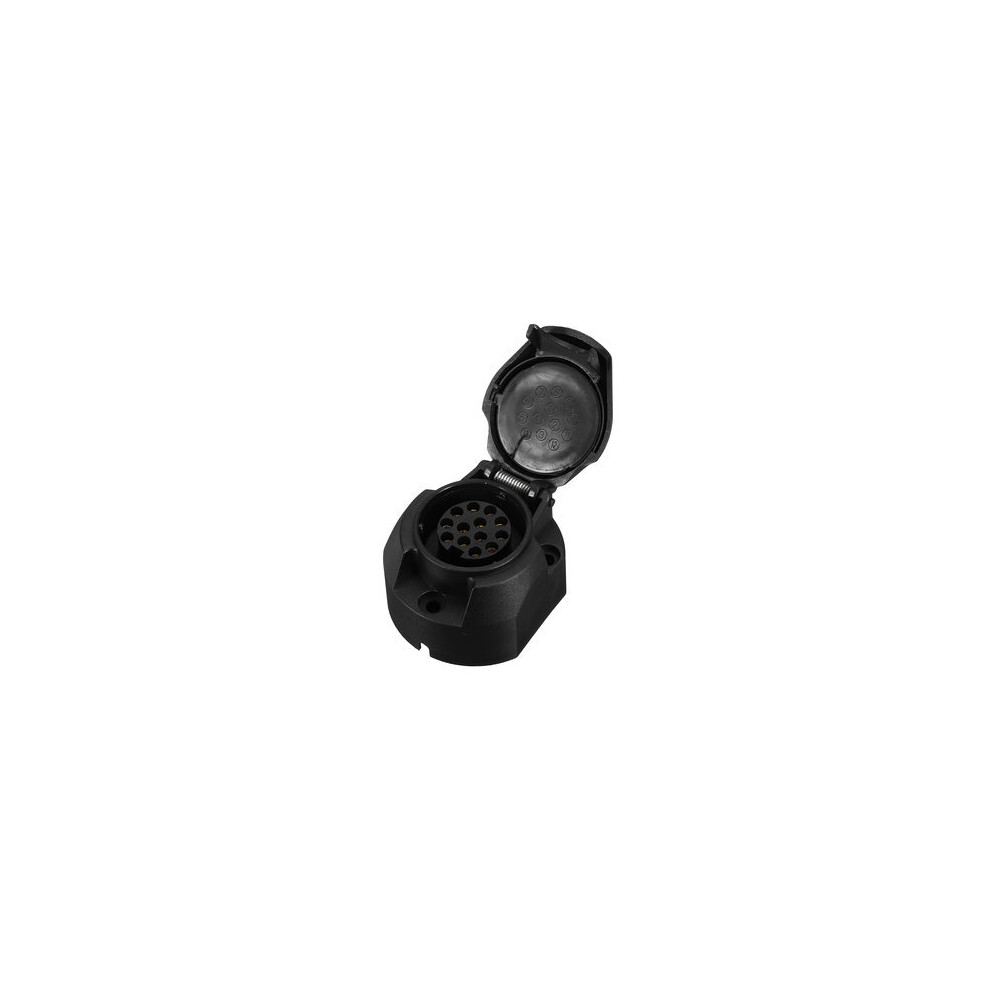 12V 13Pin European Standard Caravan Tow Bar Electrical Trailer Male Plug Plastic Socket 8651939566635