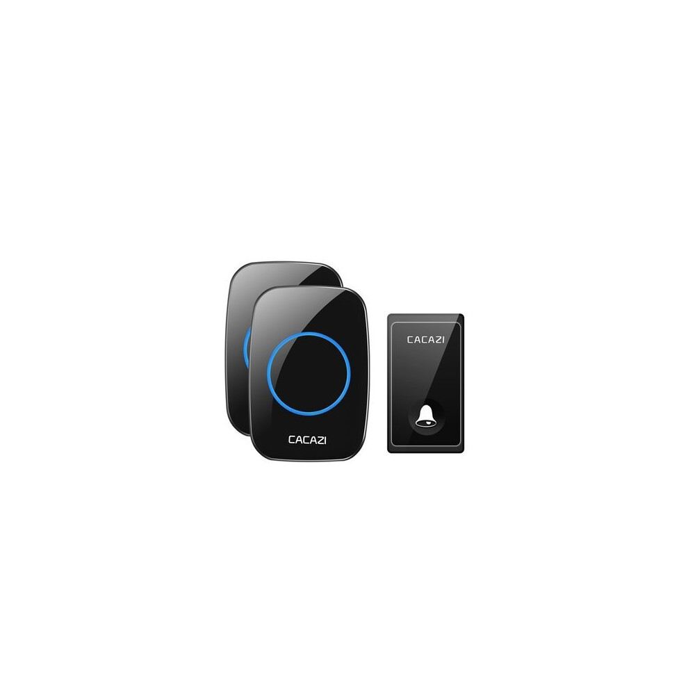 FA60 Wireless Doorbell Self-powered Waterproof Intelligent Home Door Ring Bell 2Pcs Receivers Transmitter