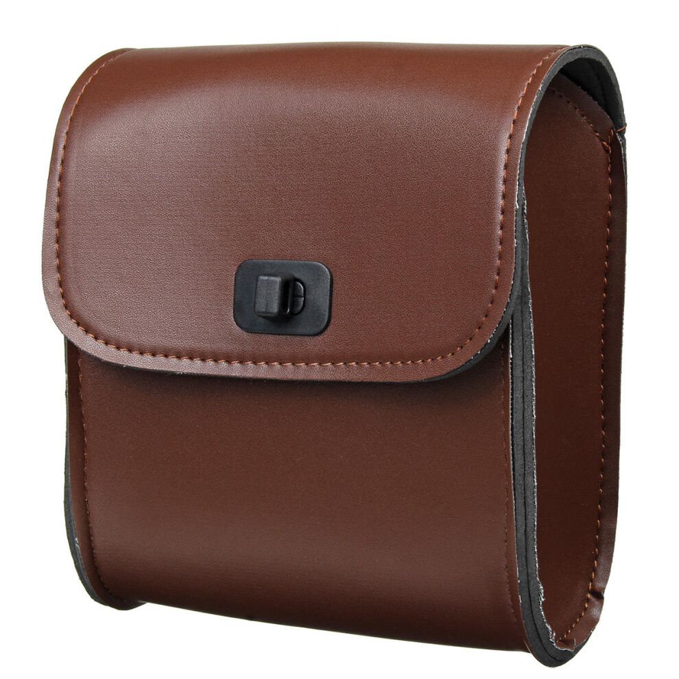 Motorcycle Bike Pu Leather Saddlebags Side Luggage Tool Box Pouch Universal Color Brown 5202984947660