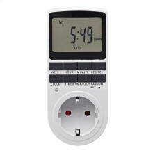 16A 230V LCD Digital Timer Socket with Clock Function Timing Outlet Switch 24h Smart Timer Switch