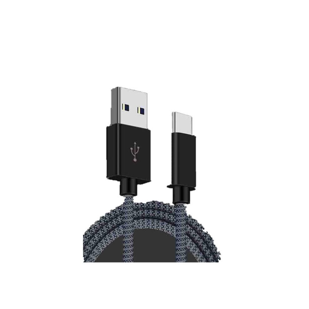 3Pcs 2.4A Type C Nylon Braided Fast Charging Data Cable For Xiaomi Mi8 Mi9 Huawei P30 Pocophone F1 Oneplus 7 S10 Color Black 6901722555004