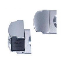 Battery Door Plastic Back Cover Cover Shell Replacement For PSP Silver