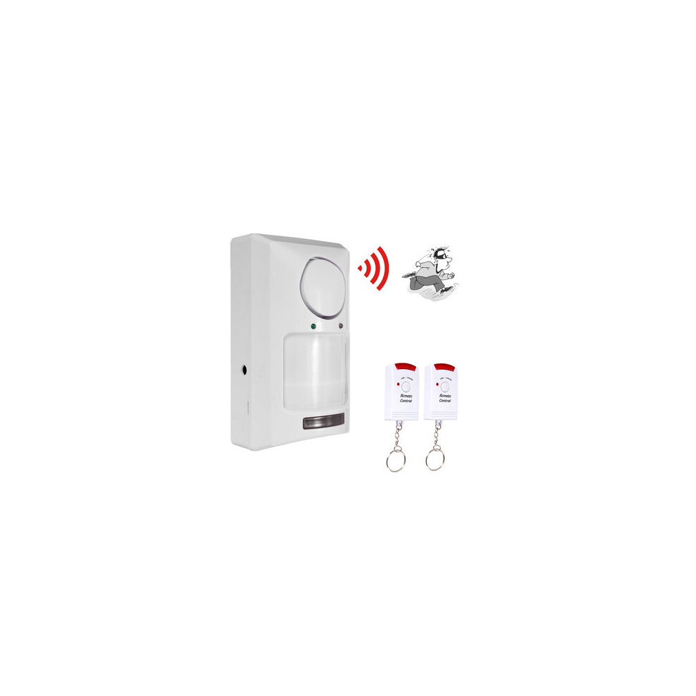 Wireless Motion Sensor Alarm Ir Infrared Detector 2 Remote Control 4151093611454