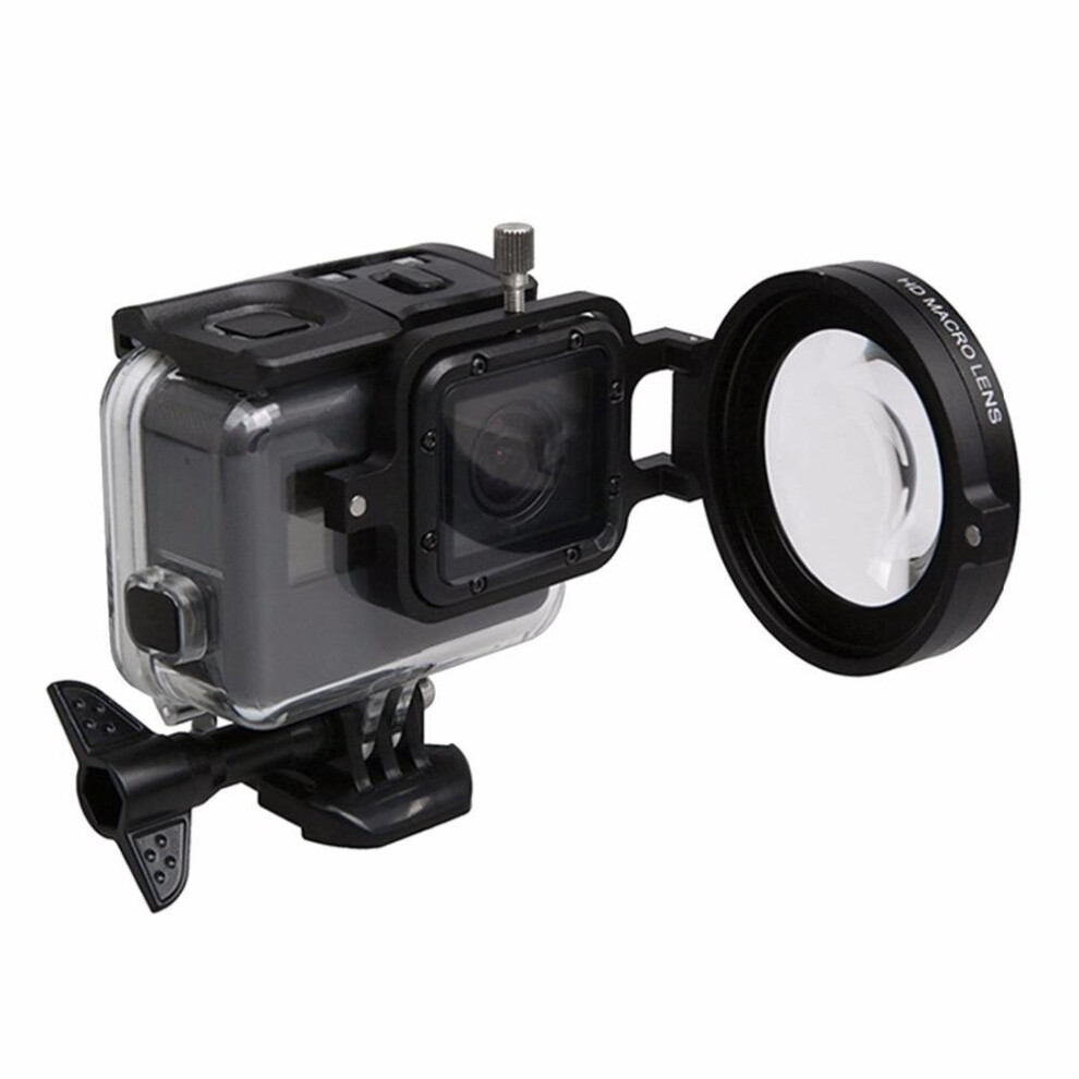 58Mm 16X Macro Lens Close Up Filter With Lens Base Adapter Ring For Gopro Hero 5 4151093604579