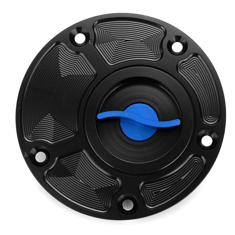 Motorcycle Cnc Aluminum Fuel Tank Cap Gas Oil Tank Cover For Yamaha Fz1/Fz6/Fzr750/1000/R1/R6/Ysr50 Color Blue 4191026517040