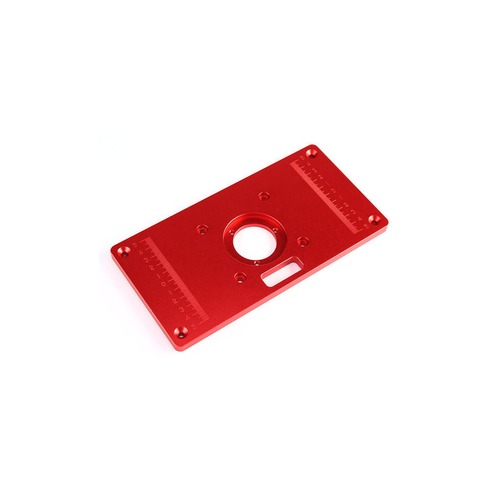 Multifunctional Red Aluminium Alloy Router Table Insert Plate For Woodworking Engraving Machine 8651964789634