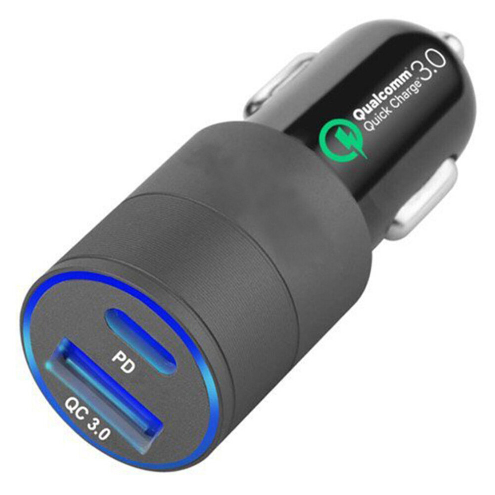 36W Dual Usb Type-C Qc3.0+Pd Car Charger Power Adapter For Tablet Smartphone 4151093656141