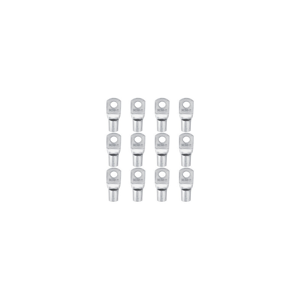 10Pcs Sc50-8 Copper Battery Cable Lug Connector Terminal 1/0 Awg 50Mm² Hole 8Mm Electrical Battery Connector 8651947789019